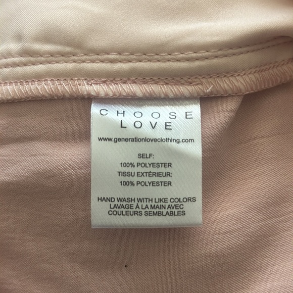 Generation Love Amy Satin Short in Light Pink - Picture 8 of 8